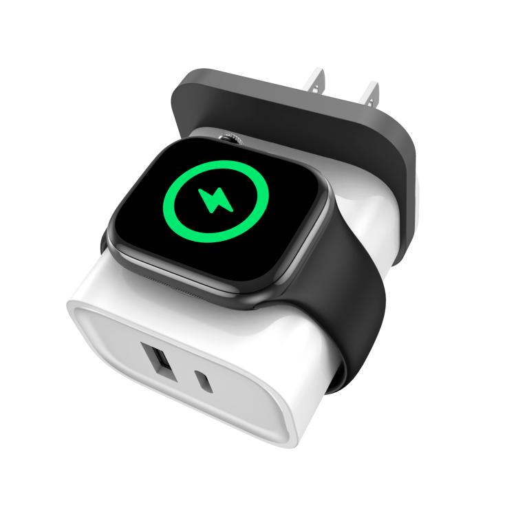Bộ sạc đa năng 3 trong 1 XL-16 20W USB + Type-C cho Apple Watch có chức năng sạc không dây, phích cắm: phích cắm US