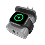 Bộ sạc đa năng 3 trong 1 XL-16 20W USB + Type-C cho Apple Watch có chức năng sạc không dây, phích cắm: phích cắm US