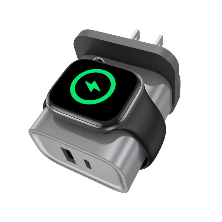 Bộ sạc đa năng 3 trong 1 XL-16 20W USB + Type-C cho Apple Watch có chức năng sạc không dây, phích cắm: phích cắm US