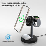 Q11 20W 3 in 1 Multifunctional Magnetic Wireless Charger