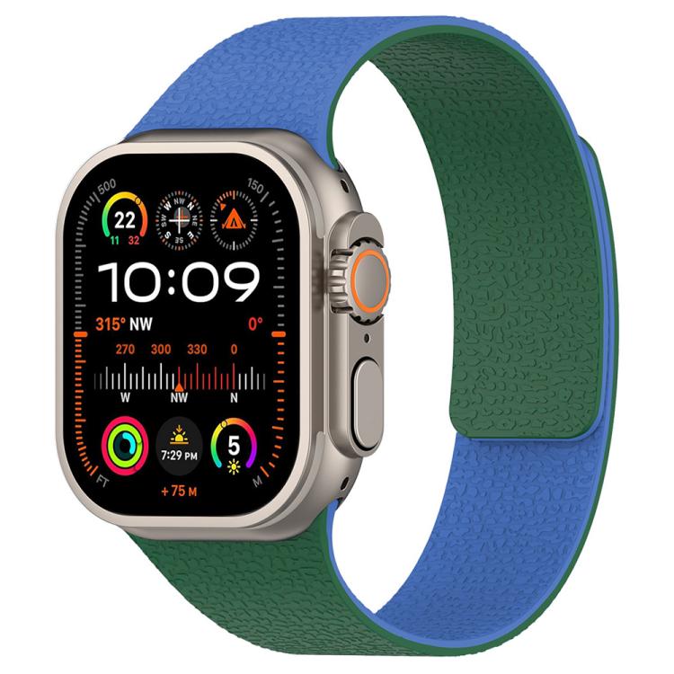 Dây đồng hồ silicone nam châm họa tiết vân quả vải xDfind, dành cho Apple Watch 42 / 44 / 45 / 46 / 49mm, dành cho Apple Watch 38 / 40 / 41 / S11 42mm