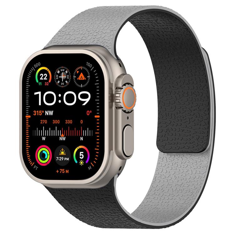Dây đồng hồ silicone nam châm họa tiết vân quả vải xDfind, dành cho Apple Watch 42 / 44 / 45 / 46 / 49mm, dành cho Apple Watch 38 / 40 / 41 / S11 42mm