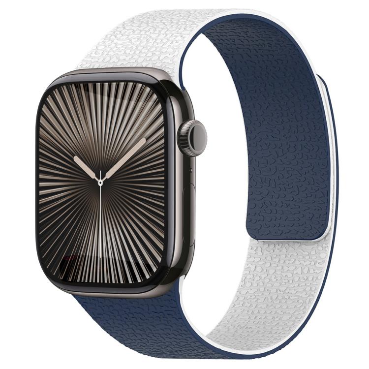 Dây đồng hồ silicone nam châm họa tiết vân quả vải xDfind, dành cho Apple Watch 42 / 44 / 45 / 46 / 49mm, dành cho Apple Watch 38 / 40 / 41 / S11 42mm