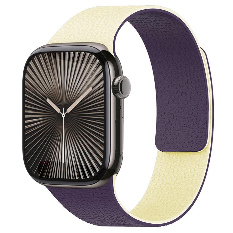 Dây đồng hồ silicone nam châm họa tiết vân quả vải xDfind, dành cho Apple Watch 42 / 44 / 45 / 46 / 49mm, dành cho Apple Watch 38 / 40 / 41 / S11 42mm