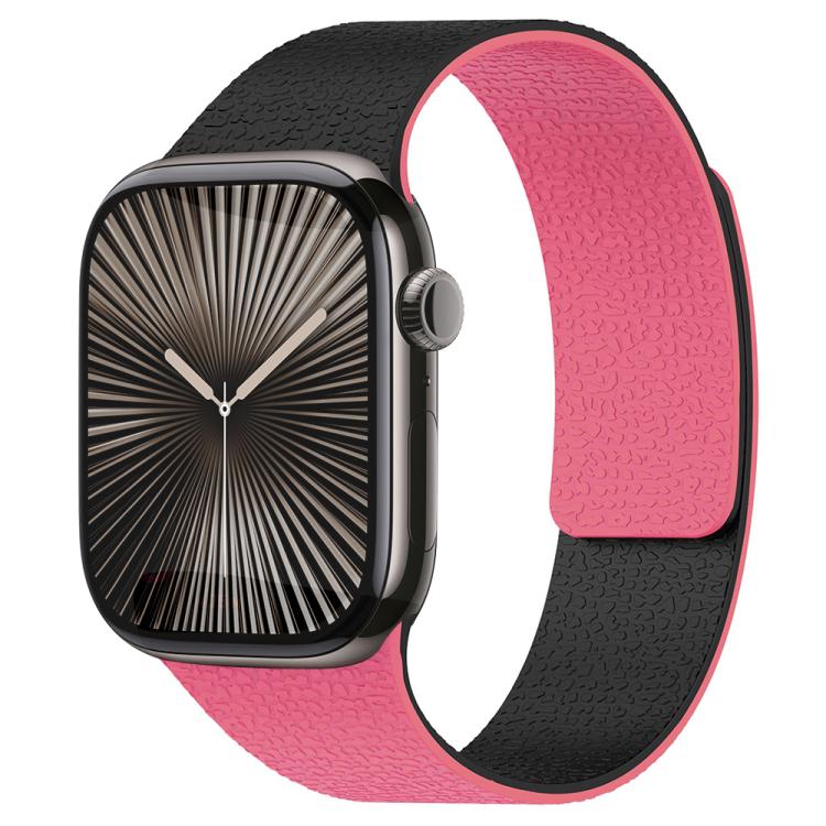 Dây đồng hồ silicone nam châm họa tiết vân quả vải xDfind, dành cho Apple Watch 42 / 44 / 45 / 46 / 49mm, dành cho Apple Watch 38 / 40 / 41 / S11 42mm