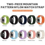 Dây đồng hồ nylon họa tiết núi hai đoạn xDfind, Dành cho Apple Watch 42 / 44 / 45 / 46 / 49mm, Dành cho Apple Watch 38 / 40 / 41 / S11 42mm