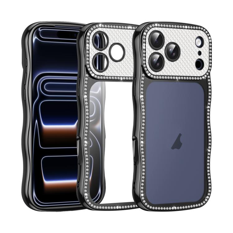 Ốp điện thoại TPU mạ điện chống sốc kim cương sao xoắn sóng, dành cho iPhone 17 Pro Max, dành cho iPhone 17 Pro, dành cho iPhone 17, dành cho iPhone 16 Pro Max, dành cho iPhone 16 Pro, dành cho iPhone 16