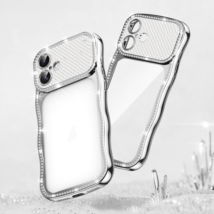 Ốp điện thoại TPU mạ điện chống sốc kim cương sao xoắn sóng, dành cho iPhone 17 Pro Max, dành cho iPhone 17 Pro, dành cho iPhone 17, dành cho iPhone 16 Pro Max, dành cho iPhone 16 Pro, dành cho iPhone 16
