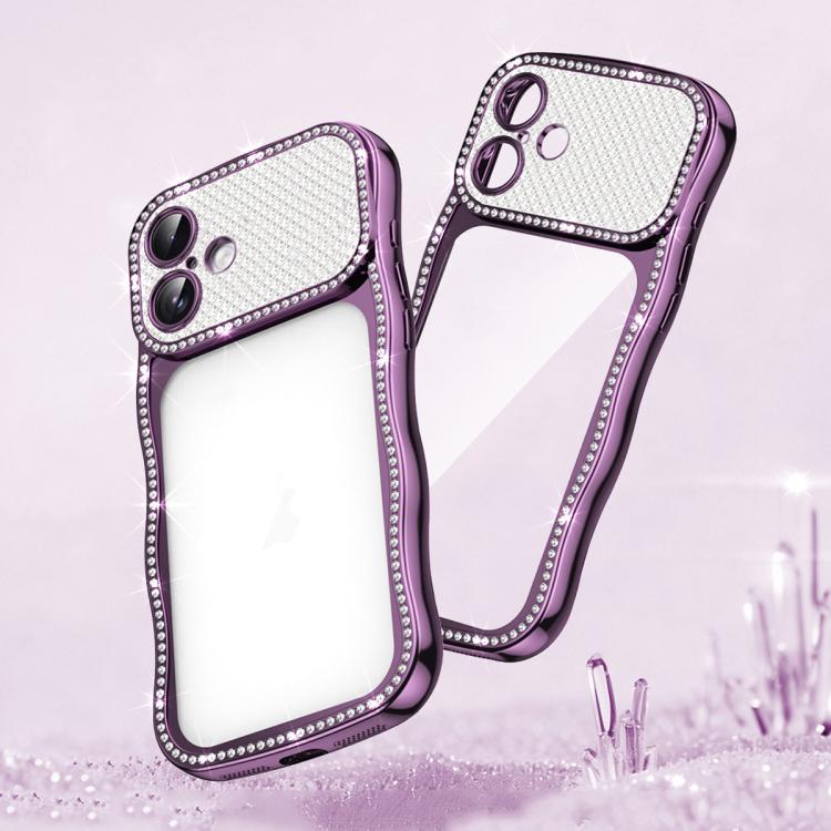 Ốp điện thoại TPU mạ điện chống sốc kim cương sao xoắn sóng, dành cho iPhone 17 Pro Max, dành cho iPhone 17 Pro, dành cho iPhone 17, dành cho iPhone 16 Pro Max, dành cho iPhone 16 Pro, dành cho iPhone 16