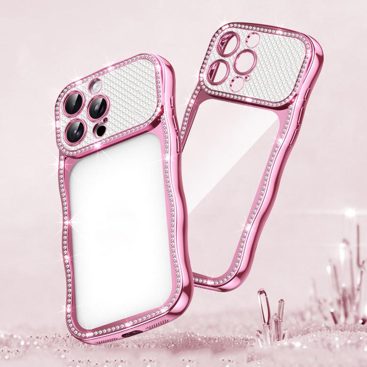 Ốp điện thoại TPU mạ điện chống sốc kim cương sao xoắn sóng, dành cho iPhone 17 Pro Max, dành cho iPhone 17 Pro, dành cho iPhone 17, dành cho iPhone 16 Pro Max, dành cho iPhone 16 Pro, dành cho iPhone 16