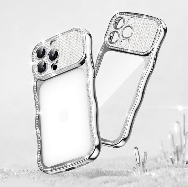 Ốp điện thoại TPU mạ điện chống sốc kim cương sao xoắn sóng, dành cho iPhone 17 Pro Max, dành cho iPhone 17 Pro, dành cho iPhone 17, dành cho iPhone 16 Pro Max, dành cho iPhone 16 Pro, dành cho iPhone 16