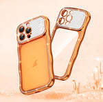 Ốp điện thoại TPU mạ điện chống sốc kim cương sao xoắn sóng, dành cho iPhone 17 Pro Max, dành cho iPhone 17 Pro, dành cho iPhone 17, dành cho iPhone 16 Pro Max, dành cho iPhone 16 Pro, dành cho iPhone 16