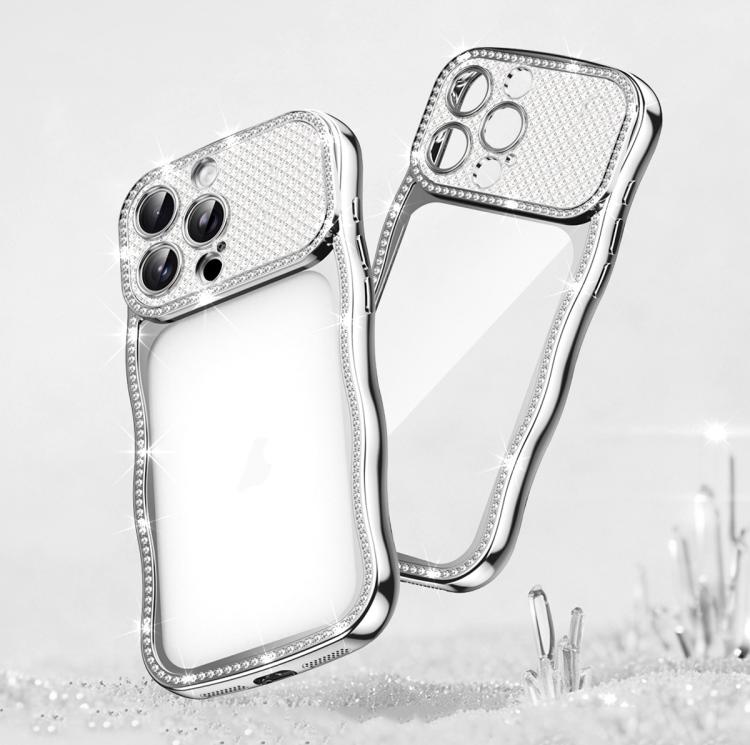 Ốp điện thoại TPU mạ điện chống sốc kim cương sao xoắn sóng, dành cho iPhone 17 Pro Max, dành cho iPhone 17 Pro, dành cho iPhone 17, dành cho iPhone 16 Pro Max, dành cho iPhone 16 Pro, dành cho iPhone 16