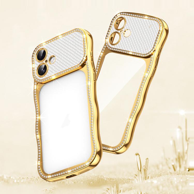 Ốp điện thoại TPU mạ điện chống sốc kim cương sao xoắn sóng, dành cho iPhone 17 Pro Max, dành cho iPhone 17 Pro, dành cho iPhone 17, dành cho iPhone 16 Pro Max, dành cho iPhone 16 Pro, dành cho iPhone 16