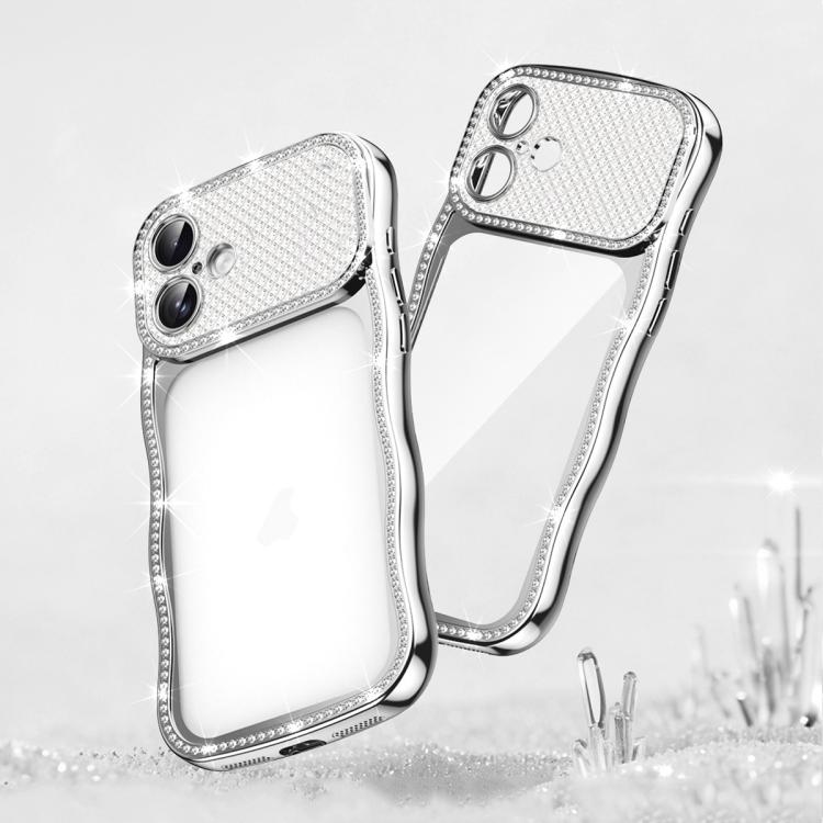 Ốp điện thoại TPU mạ điện chống sốc kim cương sao xoắn sóng, dành cho iPhone 17 Pro Max, dành cho iPhone 17 Pro, dành cho iPhone 17, dành cho iPhone 16 Pro Max, dành cho iPhone 16 Pro, dành cho iPhone 16