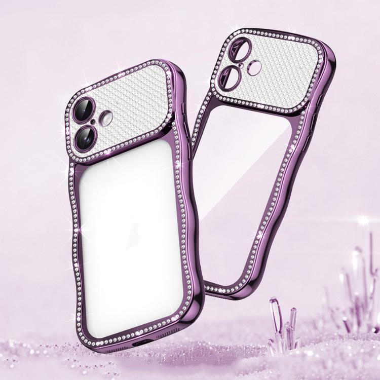 Ốp điện thoại TPU mạ điện chống sốc kim cương sao xoắn sóng, dành cho iPhone 17 Pro Max, dành cho iPhone 17 Pro, dành cho iPhone 17, dành cho iPhone 16 Pro Max, dành cho iPhone 16 Pro, dành cho iPhone 16