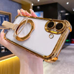 Ốp điện thoại nam châm TPU + acrylic kèm vòng giữ Crystal Shield, dành cho iPhone 16 Plus, dành cho iPhone 16, dành cho iPhone 15 Pro Max, dành cho iPhone 15 Pro, dành cho iPhone 15 Plus, dành cho iPhone 15