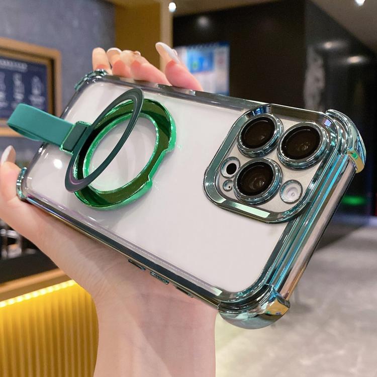 Ốp điện thoại nam châm TPU + acrylic kèm vòng giữ Crystal Shield, dành cho iPhone 16 Plus, dành cho iPhone 16, dành cho iPhone 15 Pro Max, dành cho iPhone 15 Pro, dành cho iPhone 15 Plus, dành cho iPhone 15