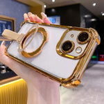 Ốp điện thoại nam châm TPU + acrylic kèm vòng giữ Crystal Shield, dành cho iPhone 16 Plus, dành cho iPhone 16, dành cho iPhone 15 Pro Max, dành cho iPhone 15 Pro, dành cho iPhone 15 Plus, dành cho iPhone 15