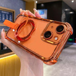 Ốp điện thoại nam châm TPU + acrylic kèm vòng giữ Crystal Shield, dành cho iPhone 14 Plus, dành cho iPhone 14, dành cho iPhone 14 Pro, dành cho iPhone 14 Pro Max, dành cho iPhone 13 Pro Max, dành cho iPhone 13 Pro