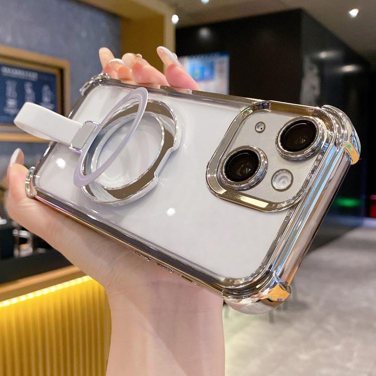 Ốp điện thoại nam châm TPU + acrylic kèm vòng giữ Crystal Shield, dành cho iPhone 14 Plus, dành cho iPhone 14, dành cho iPhone 14 Pro, dành cho iPhone 14 Pro Max, dành cho iPhone 13 Pro Max, dành cho iPhone 13 Pro