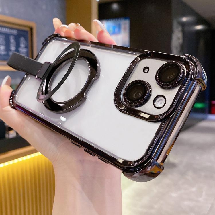 Ốp điện thoại nam châm TPU + acrylic kèm vòng giữ Crystal Shield, dành cho iPhone 14 Plus, dành cho iPhone 14, dành cho iPhone 14 Pro, dành cho iPhone 14 Pro Max, dành cho iPhone 13 Pro Max, dành cho iPhone 13 Pro
