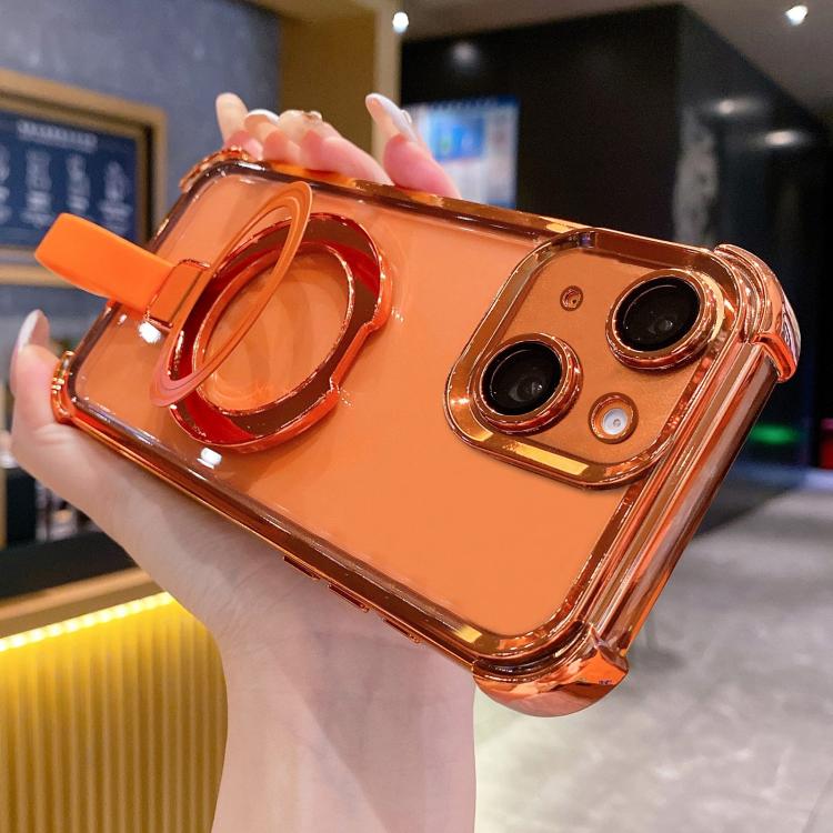 Ốp điện thoại nam châm TPU + acrylic kèm vòng giữ Crystal Shield, dành cho iPhone 14 Plus, dành cho iPhone 14, dành cho iPhone 14 Pro, dành cho iPhone 14 Pro Max, dành cho iPhone 13 Pro Max, dành cho iPhone 13 Pro