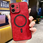 Ốp lưng điện thoại da giả cừu từ tính, dành cho iPhone 11, iPhone 11 Pro