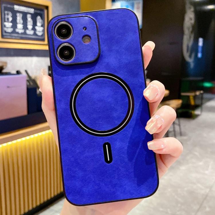 Ốp lưng điện thoại da giả cừu từ tính, dành cho iPhone 11, iPhone 11 Pro