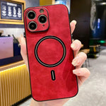 Ốp lưng điện thoại da giả cừu từ tính, dành cho iPhone 11, iPhone 11 Pro
