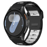 xDfind Flat-head Dual-color Silicone Watch Band, 20mm, 22mm