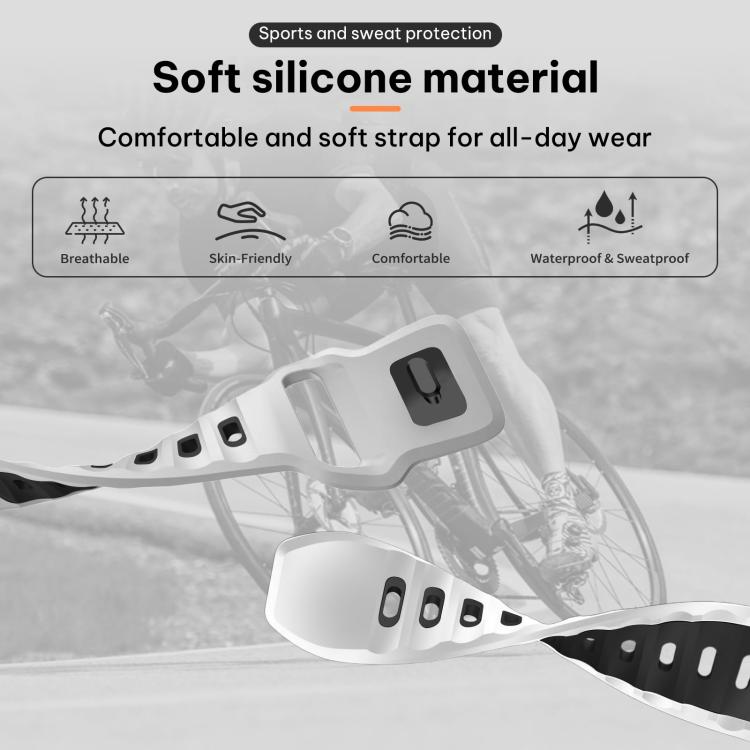 Dây đồng hồ silicone hai màu đầu phẳng xDfind, dành cho Google Pixel Watch 4 / 3 / 2 / 1 41mm