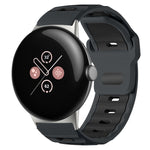 Dây đồng hồ silicone hai màu đầu phẳng xDfind, dành cho Google Pixel Watch 4 / 3 / 2 / 1 41mm