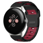 Dây đồng hồ silicone hai màu đầu phẳng xDfind, dành cho Google Pixel Watch 4 / 3 / 2 / 1 41mm