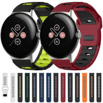 Dây đồng hồ silicone hai màu đầu phẳng xDfind, dành cho Google Pixel Watch 4 / 3 / 2 / 1 41mm
