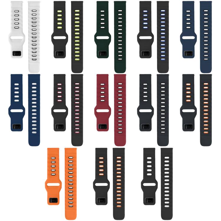 Dây đồng hồ silicone hai màu đầu phẳng xDfind, dành cho Google Pixel Watch 4 / 3 / 2 / 1 41mm