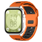 xDfind Flat-head Dual-color Silicone Watch Band, For Huawei Watch Fit4 Pro / Fit4 / Fit3, For Huawei Watch D2