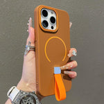 Ốp lưng TPU cảm giác da kèm dây silicone có nam châm, dành cho iPhone 13, iPhone 12 / 12 Pro, iPhone 12 Pro Max, iPhone 11 Pro Max, iPhone 11, iPhone 11 Pro