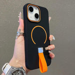 Ốp lưng TPU cảm giác da kèm dây silicone có nam châm, dành cho iPhone 13, iPhone 12 / 12 Pro, iPhone 12 Pro Max, iPhone 11 Pro Max, iPhone 11, iPhone 11 Pro