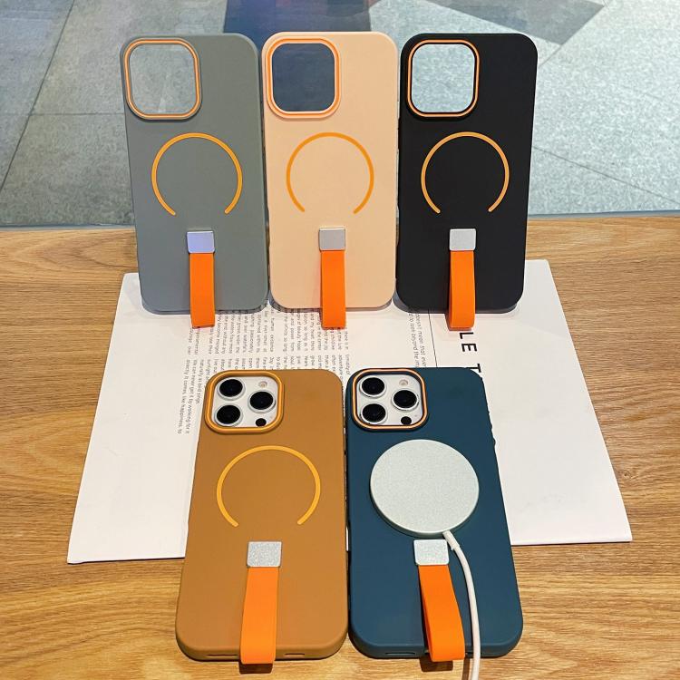 Ốp lưng TPU cảm giác da kèm dây silicone có nam châm, dành cho iPhone 13, iPhone 12 / 12 Pro, iPhone 12 Pro Max, iPhone 11 Pro Max, iPhone 11, iPhone 11 Pro