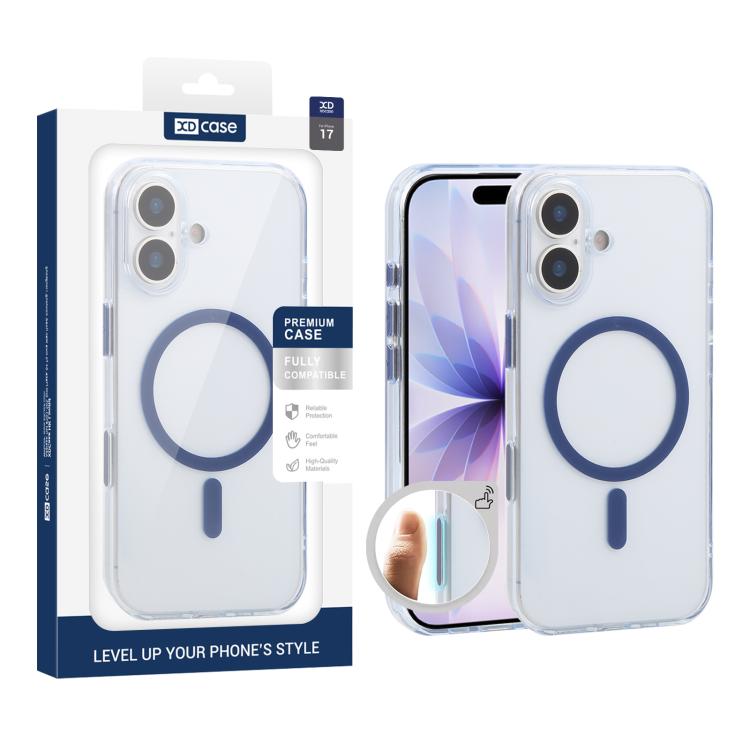 XDcase Frosted Transparent Magnetic Shockproof Phone Case, For iPhone 17 Pro Max, For iPhone 17 Pro, For iPhone 17