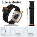 Dây đồng hồ xDfind móc và vòng dệt nylon, dành cho Apple Watch 42 / 44 / 45 / 46 / 49mm, dành cho Apple Watch 38 / 40 / 41 / S11 42mm