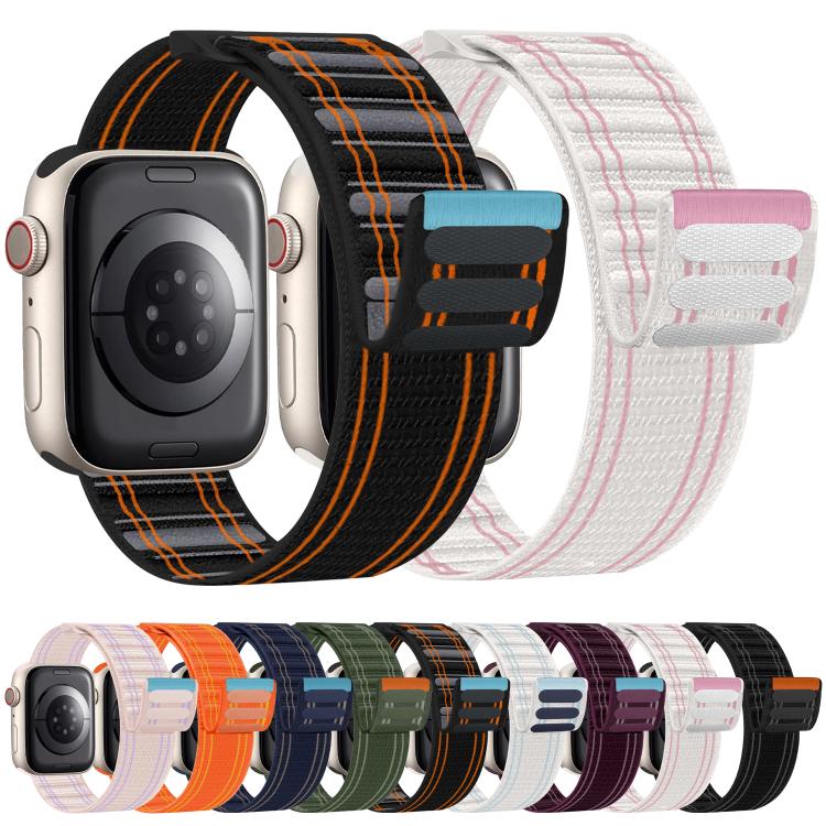 Dây đồng hồ xDfind móc và vòng dệt nylon, dành cho Apple Watch 42 / 44 / 45 / 46 / 49mm, dành cho Apple Watch 38 / 40 / 41 / S11 42mm