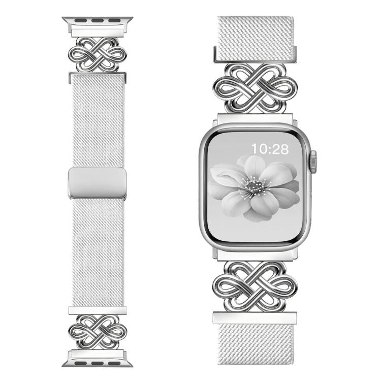 Dây đồng hồ xDfind khóa nam châm bện nylon nút thắt Trung Quốc, dành cho Apple Watch 42 / 44 / 45 / 46 / 49mm, dành cho Apple Watch 38 / 40 / 41 / S11 42mm