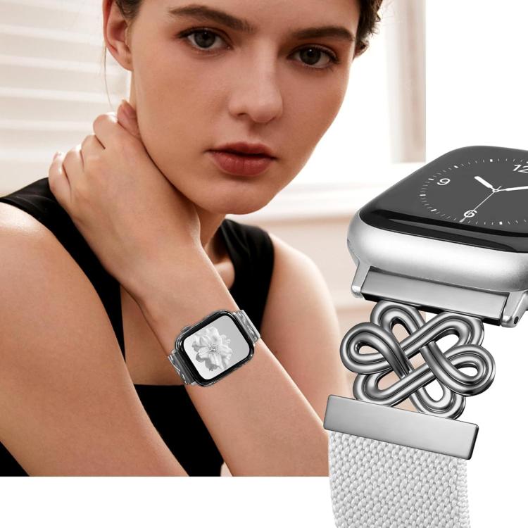 Dây đồng hồ xDfind khóa nam châm bện nylon nút thắt Trung Quốc, dành cho Apple Watch 42 / 44 / 45 / 46 / 49mm, dành cho Apple Watch 38 / 40 / 41 / S11 42mm