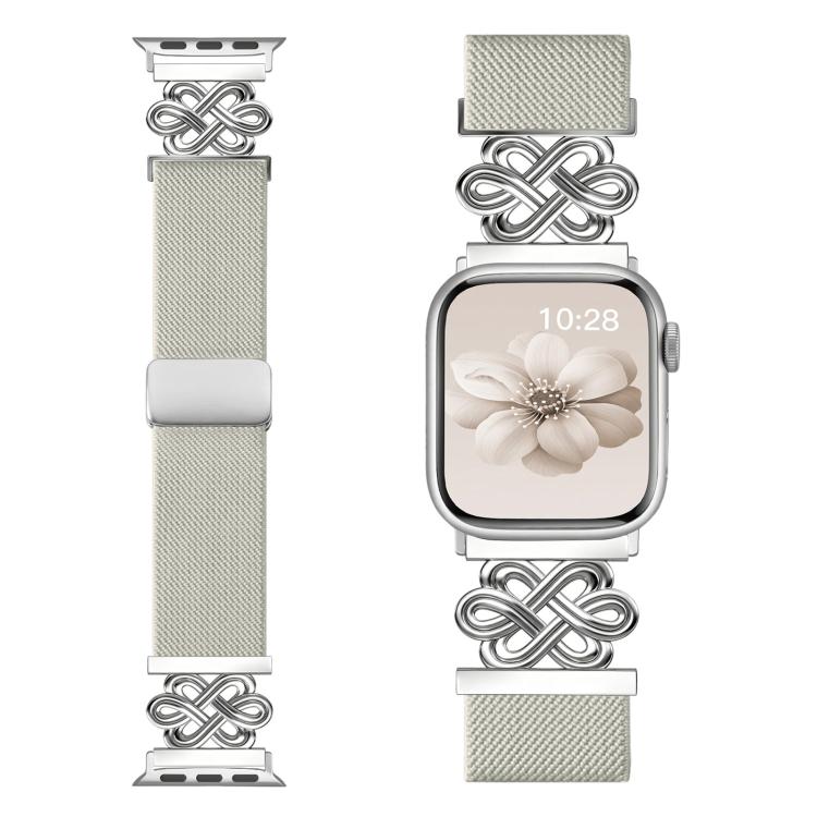 Dây đồng hồ xDfind khóa nam châm bện nylon nút thắt Trung Quốc, dành cho Apple Watch 42 / 44 / 45 / 46 / 49mm, dành cho Apple Watch 38 / 40 / 41 / S11 42mm