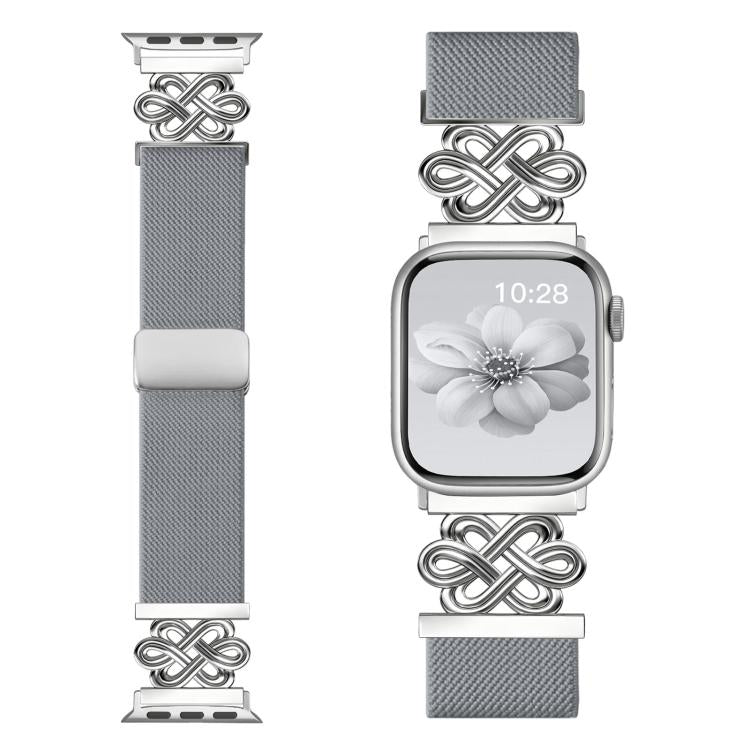 Dây đồng hồ xDfind khóa nam châm bện nylon nút thắt Trung Quốc, dành cho Apple Watch 42 / 44 / 45 / 46 / 49mm, dành cho Apple Watch 38 / 40 / 41 / S11 42mm