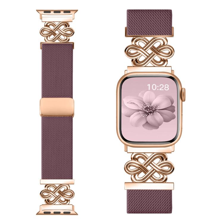 Dây đồng hồ xDfind khóa nam châm bện nylon nút thắt Trung Quốc, dành cho Apple Watch 42 / 44 / 45 / 46 / 49mm, dành cho Apple Watch 38 / 40 / 41 / S11 42mm