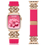 Dây đồng hồ xDfind khóa nam châm bện nylon cầu vồng nút thắt Trung Quốc, dành cho Apple Watch 42 / 44 / 45 / 46 / 49mm, dành cho Apple Watch 38 / 40 / 41 / S11 42mm
