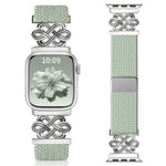 Dây đồng hồ xDfind khóa nam châm bện nylon cầu vồng nút thắt Trung Quốc, dành cho Apple Watch 42 / 44 / 45 / 46 / 49mm, dành cho Apple Watch 38 / 40 / 41 / S11 42mm